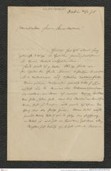 Nachlass Franz Steindachner, Brief von L. W. Schaufuss an Franz Steindachner (25.03.1875), Inv.Nr. 446.01, Seite 1